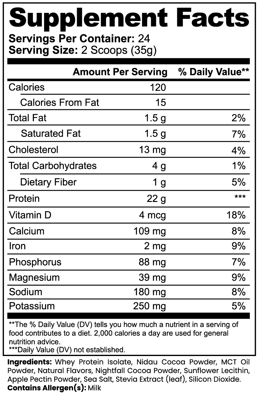Advanced 100% Whey Protein Isolate (Chocolate Cookie)